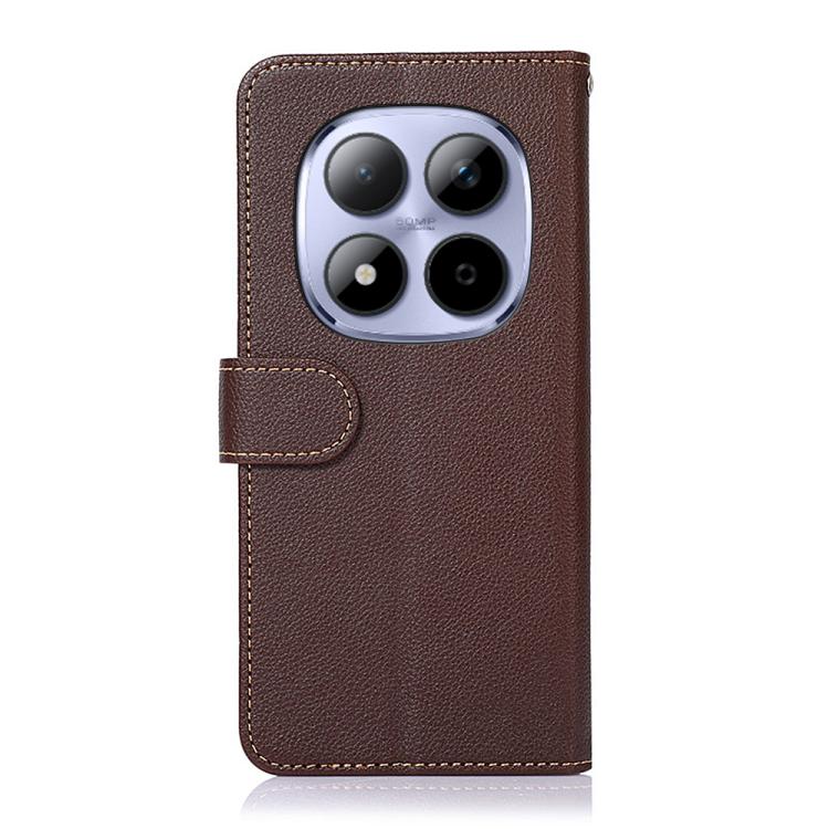 For Redmi Note 15 Pro+ 5G Global 163.3mm KHAZNEH Litchi Texture Leather RFID Phone Case