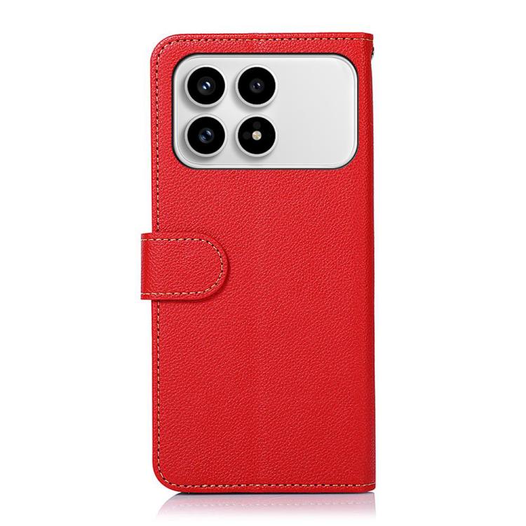 For Redmi K90/Poco F8 Pro KHAZNEH Litchi Texture Leather RFID Phone Case