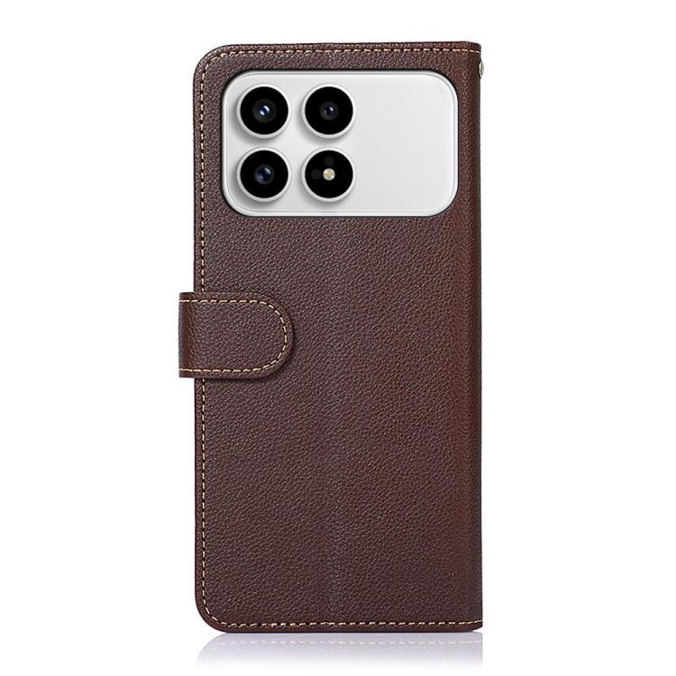 For Redmi K90/Poco F8 Pro KHAZNEH Litchi Texture Leather RFID Phone Case