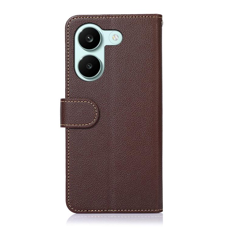 For Redmi Turbo 5 5G / Poco X8 Pro 5G KHAZNEH Litchi Texture Leather RFID Phone Case