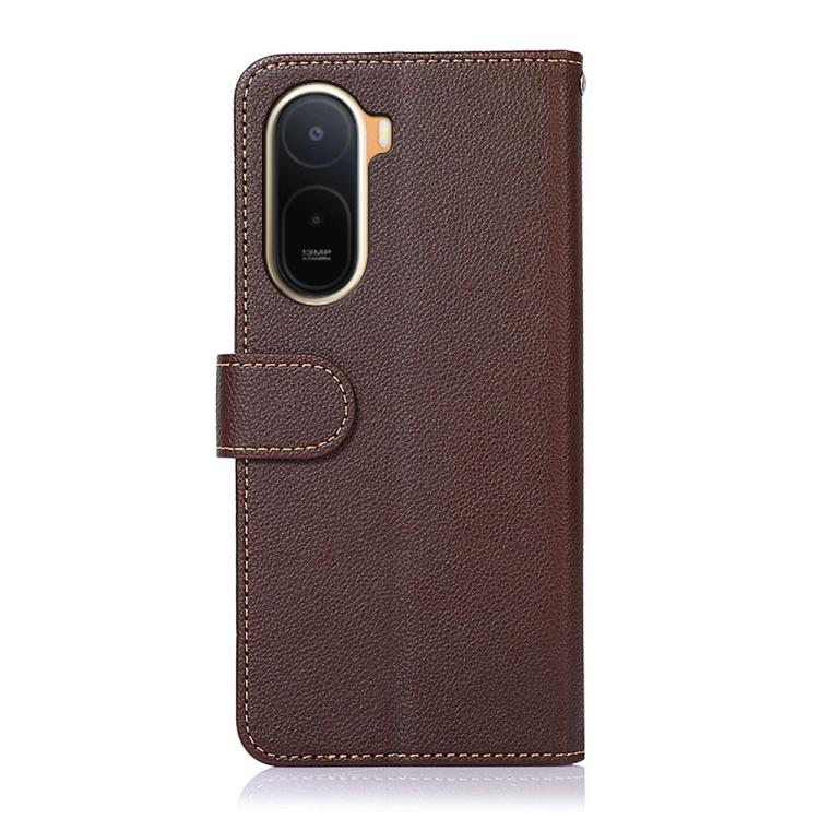 For Redmi A7 Pro 171mm/Poco C85x 5G Global KHAZNEH Litchi Texture Leather RFID Phone Case