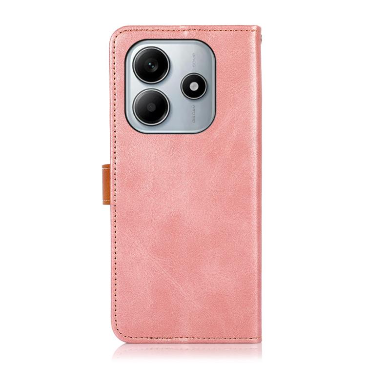 For Redmi Note 14 4G 164.84mm KHAZNEH Cowhide Texture Flip Leather Phone Case