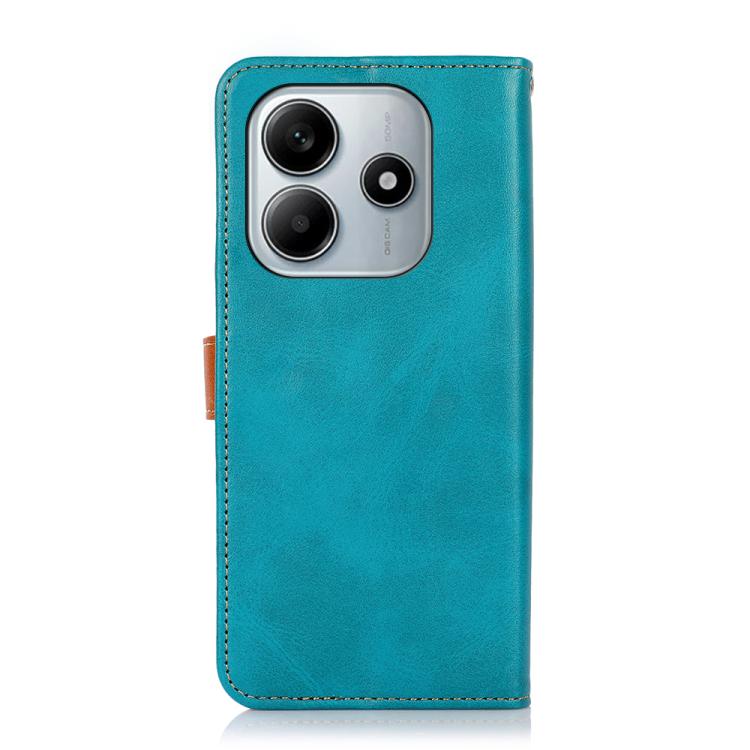 For Redmi Note 14 4G 164.84mm KHAZNEH Cowhide Texture Flip Leather Phone Case