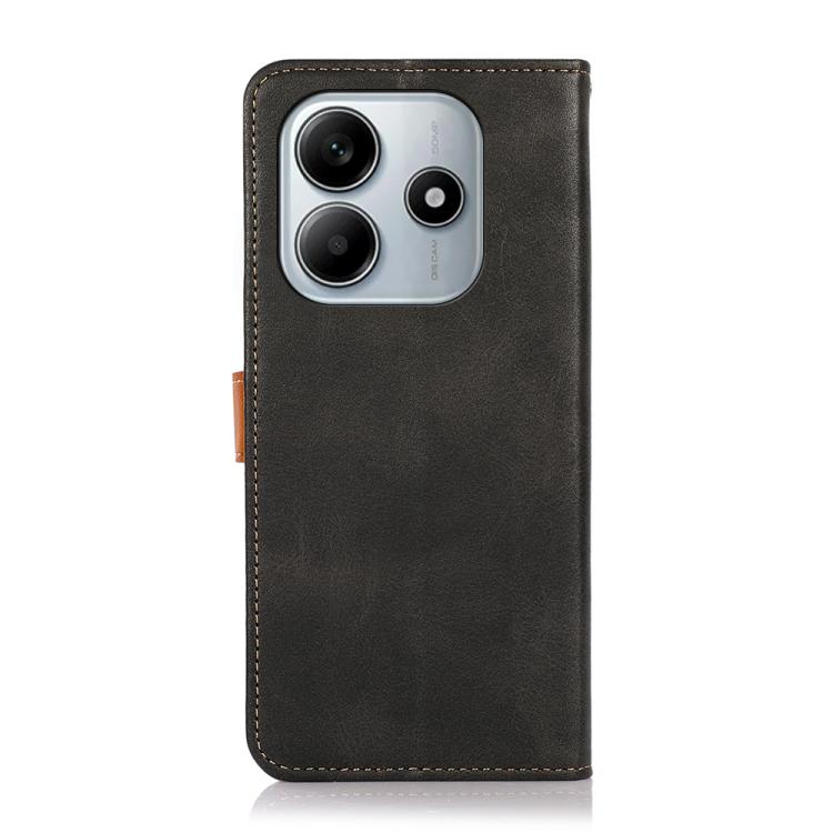 For Redmi Note 14 4G 164.84mm KHAZNEH Cowhide Texture Flip Leather Phone Case