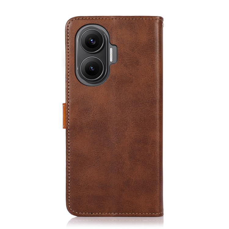 For Redmi Turbo 4 Pro KHAZNEH Cowhide Texture Flip Leather Phone Case