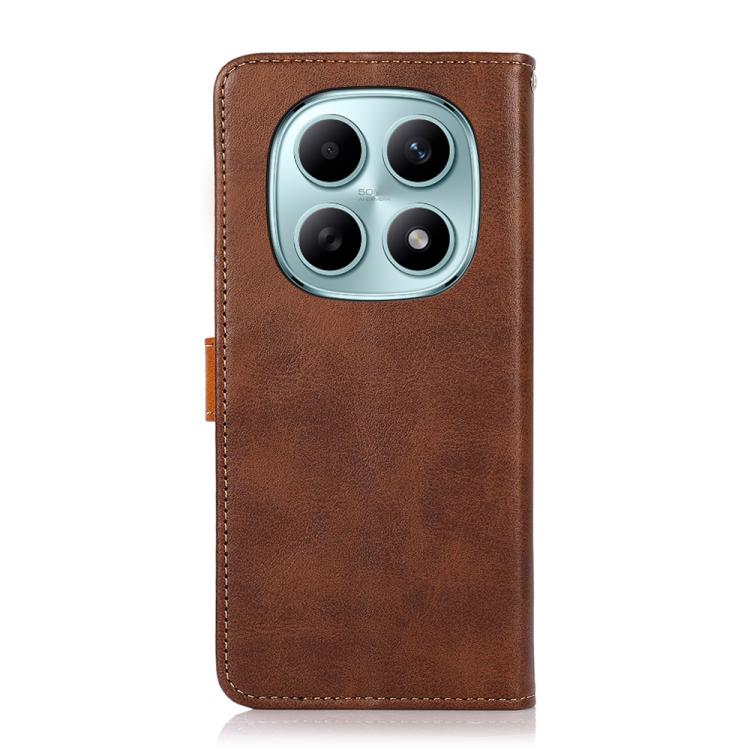 For Redmi Note 15 5G Global 164mm KHAZNEH Cowhide Texture Flip Leather Phone Case