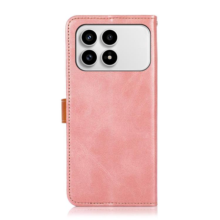 For Redmi K90/Poco F8 Pro KHAZNEH Cowhide Texture Flip Leather Phone Case