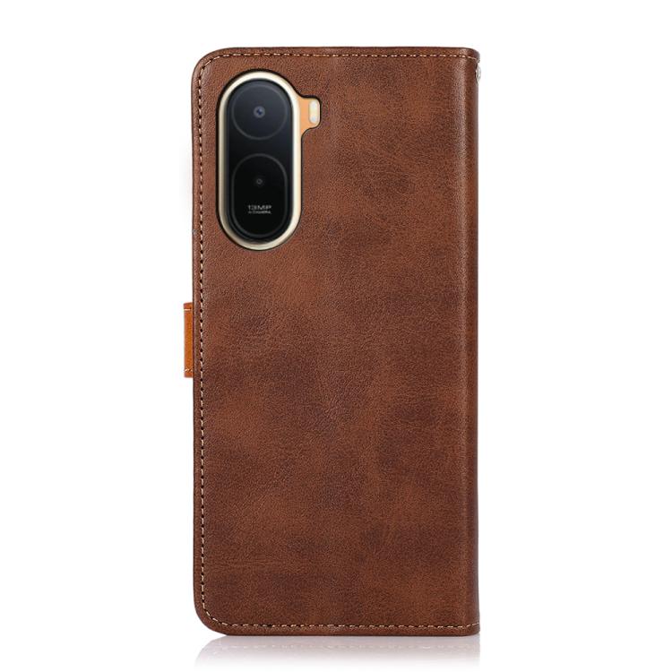 For Redmi A7 Pro 171mm/Poco C85x 5G KHAZNEH Cowhide Texture Flip Leather Phone Case