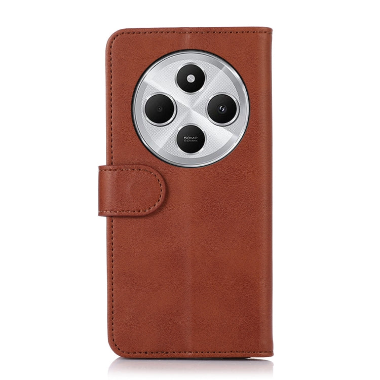 For Redmi 14C 4G Cow Texture Leather Phone Case