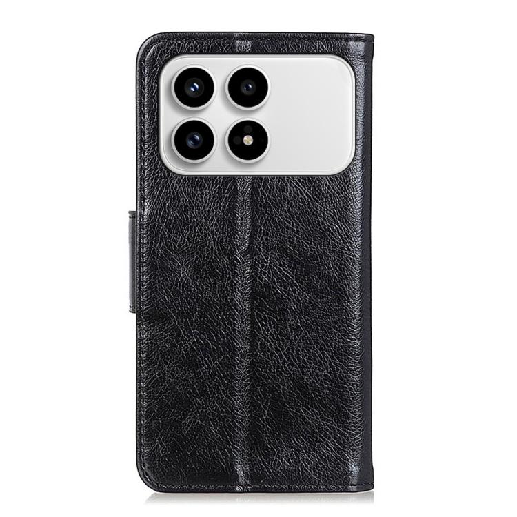 For Redmi K90/Poco F8 Pro Nappa Texture Horizontal Flip Leather Phone Case