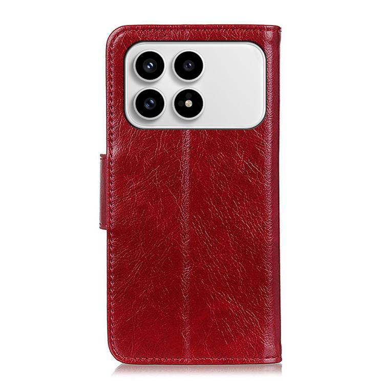 For Redmi K90/Poco F8 Pro Nappa Texture Horizontal Flip Leather Phone Case
