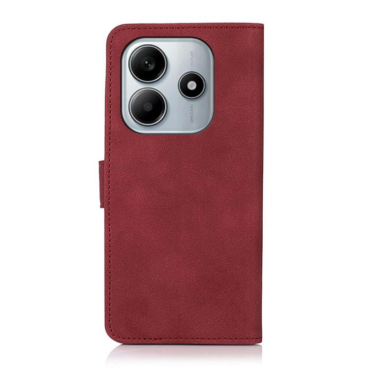 For Redmi Note 14 4G 164.84mm KHAZNEH Matte Texture Leather Phone Case