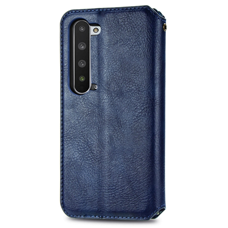 For Sharp R5G Cubic Grid Pressed Horizontal Flip Magnetic PU Leather Case with Holder & Card Slots & Wallet