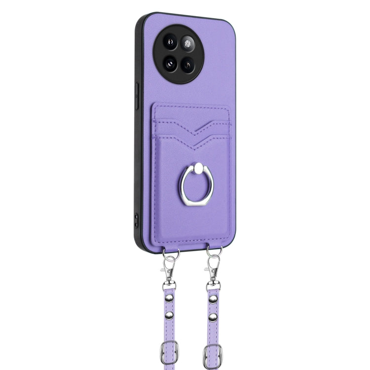 For Xiaomi Civi 4 Pro 5G R20 Crossbody Rope Ring Card Holder Phone Case