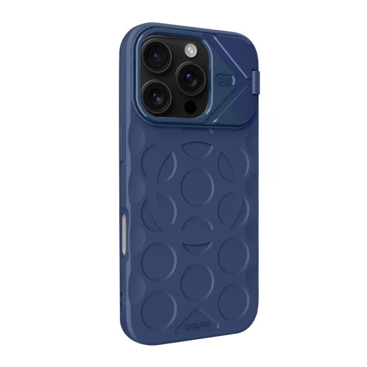 For iPhone 16 Pro Max Lens Frame Holder MagSafe PC Hybrid TPU Phone Case