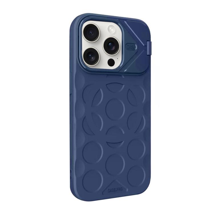 For iPhone 15 Pro Max Lens Frame Holder MagSafe PC Hybrid TPU Phone Case