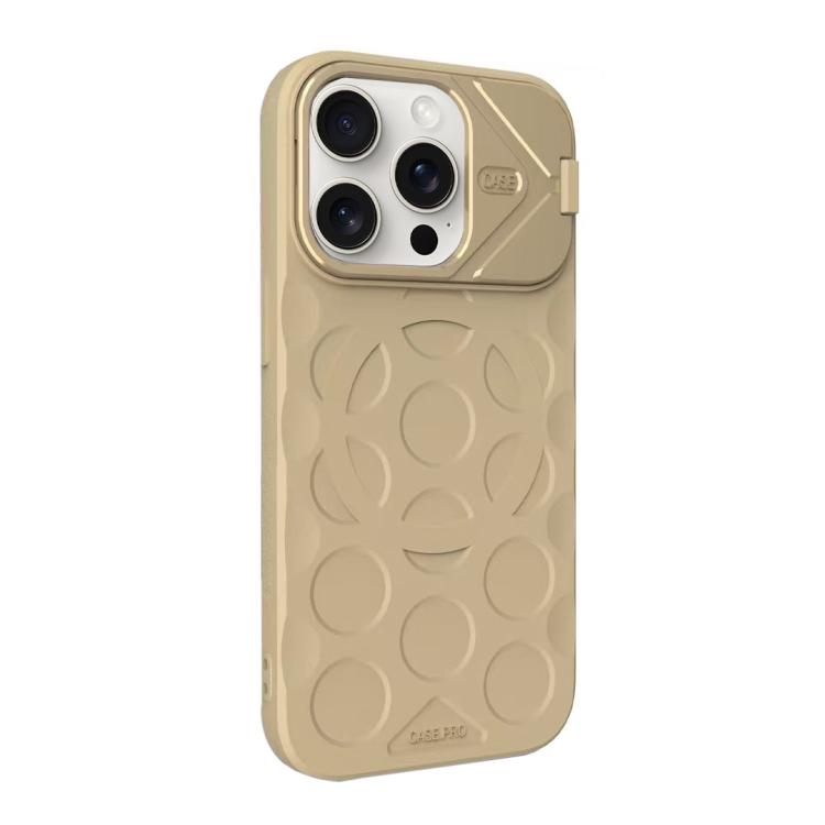 For iPhone 15 Pro Max Lens Frame Holder MagSafe PC Hybrid TPU Phone Case