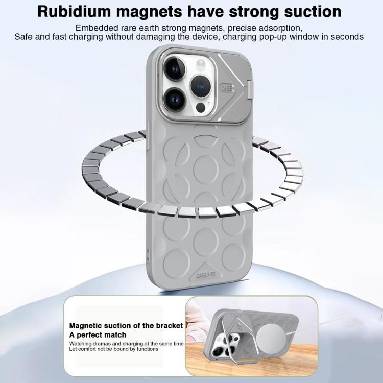 For iPhone 12 Pro Lens Frame Holder MagSafe PC Hybrid TPU Phone Case