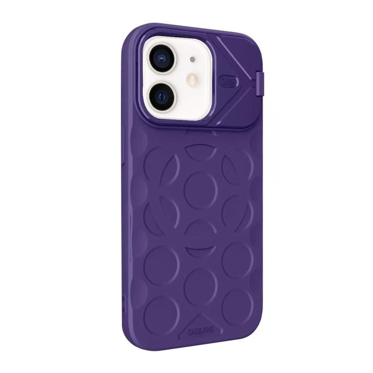 For iPhone 12 Lens Frame Holder MagSafe PC Hybrid TPU Phone Case