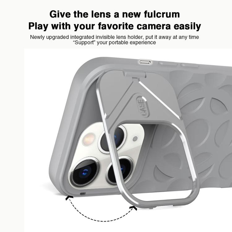 For iPhone 11 Pro Max Lens Frame Holder MagSafe PC Hybrid TPU Phone Case