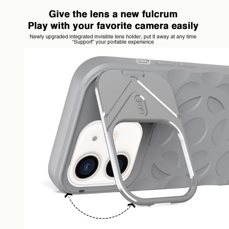 For iPhone 11 Lens Frame Holder MagSafe PC Hybrid TPU Phone Case