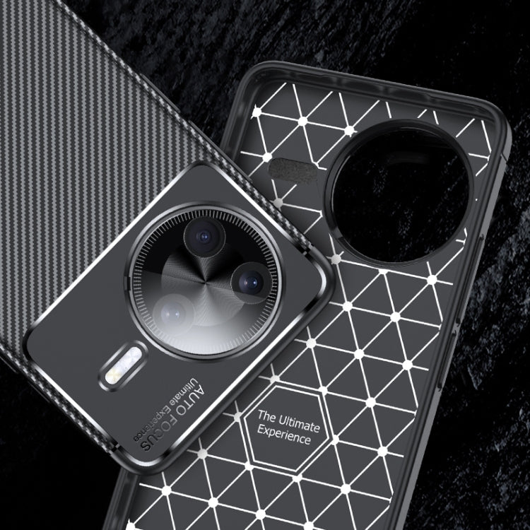 For Redmi K80 Pro Carbon Fiber Texture Shockproof TPU Phone Case - Black