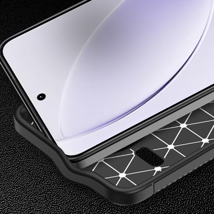 For Redmi K80 Pro Carbon Fiber Texture Shockproof TPU Phone Case - Black