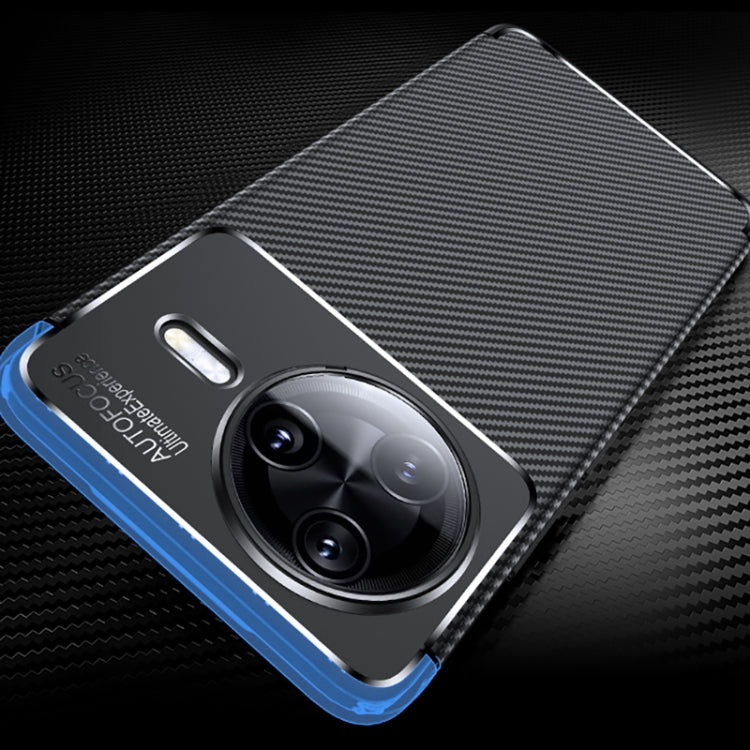 For Redmi K80 Pro Carbon Fiber Texture Shockproof TPU Phone Case - Black