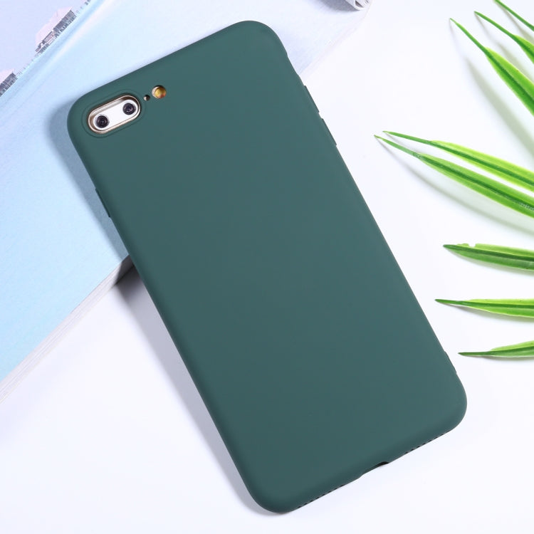 For iPhone 8 Plus / 7 Plus Silicone Camera Precision Hole Phone Protective Case