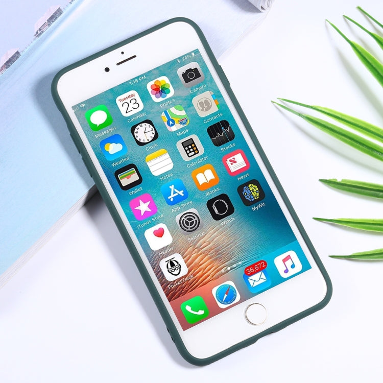 For iPhone 8 Plus / 7 Plus Silicone Camera Precision Hole Phone Protective Case
