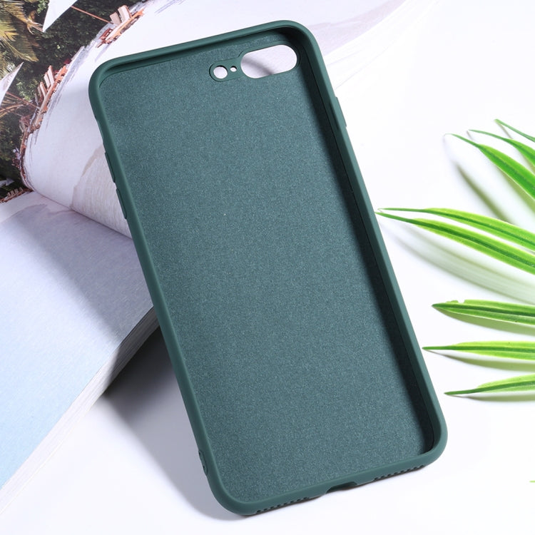 For iPhone 8 Plus / 7 Plus Silicone Camera Precision Hole Phone Protective Case