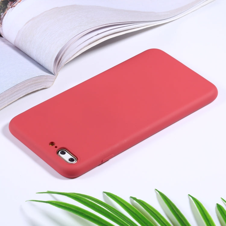 For iPhone 8 Plus / 7 Plus Silicone Camera Precision Hole Phone Protective Case