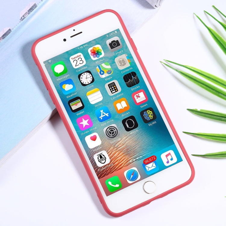 For iPhone 8 Plus / 7 Plus Silicone Camera Precision Hole Phone Protective Case