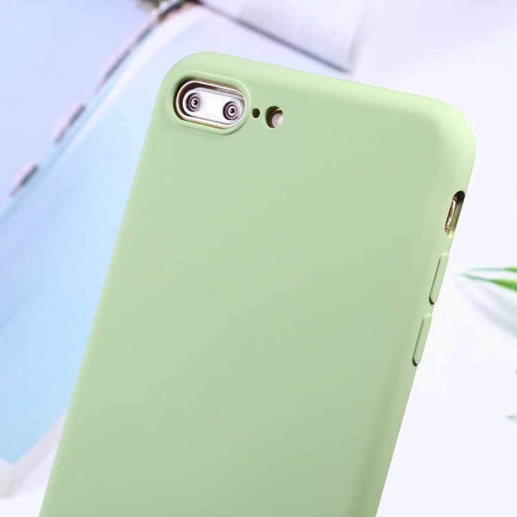 For iPhone 8 Plus / 7 Plus Silicone Camera Precision Hole Phone Protective Case