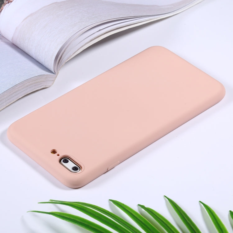 For iPhone 8 Plus / 7 Plus Silicone Camera Precision Hole Phone Protective Case