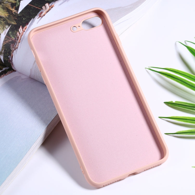 For iPhone 8 Plus / 7 Plus Silicone Camera Precision Hole Phone Protective Case