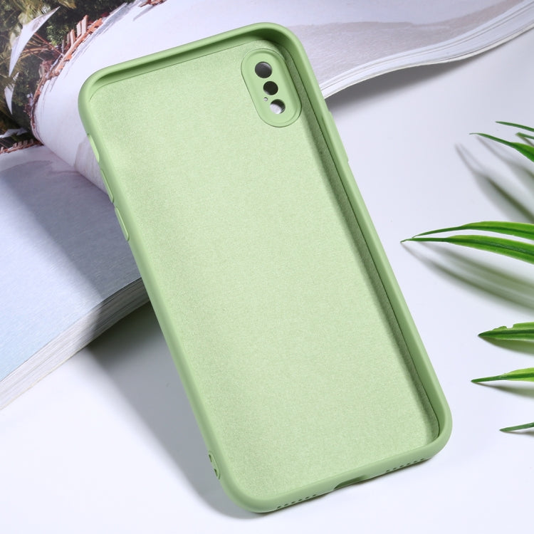 For iPhone X / XS Silicone Camera Precision Hole Phone Protective Case