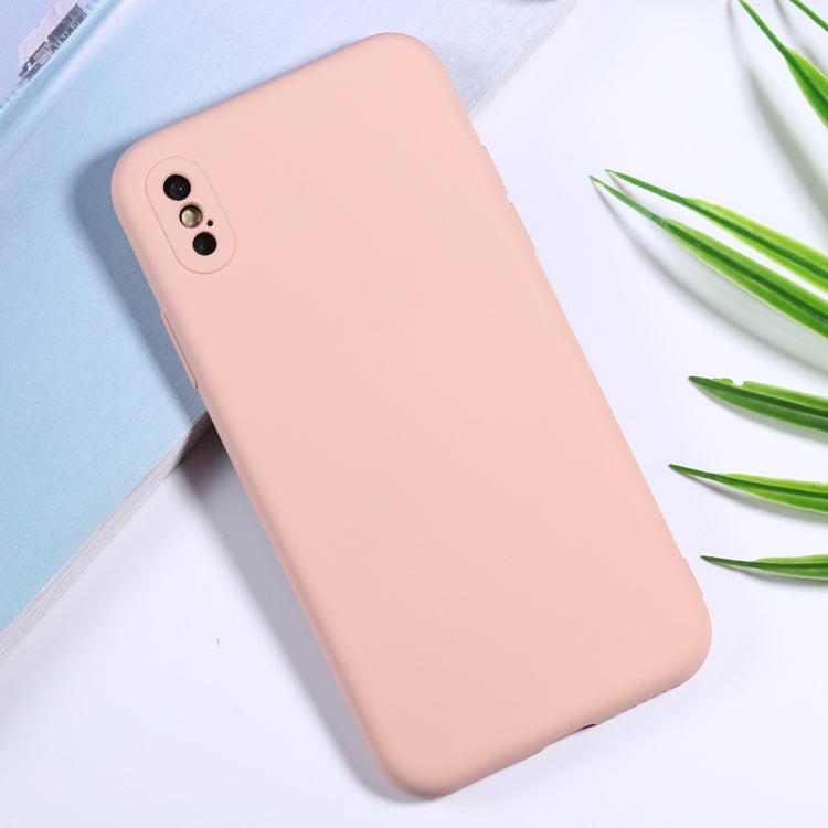 For iPhone X / XS Silicone Camera Precision Hole Phone Protective Case