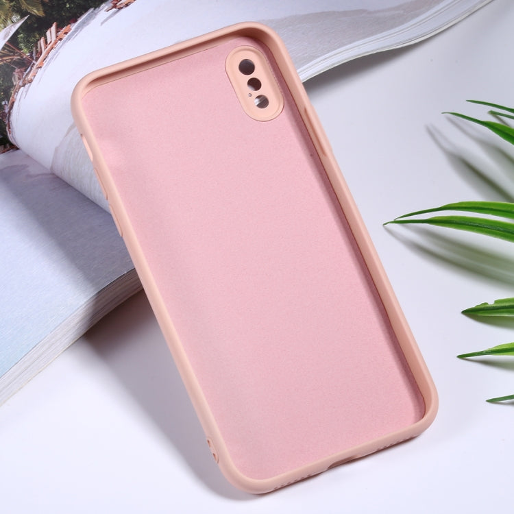 For iPhone X / XS Silicone Camera Precision Hole Phone Protective Case