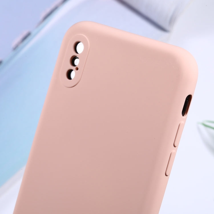 For iPhone X / XS Silicone Camera Precision Hole Phone Protective Case