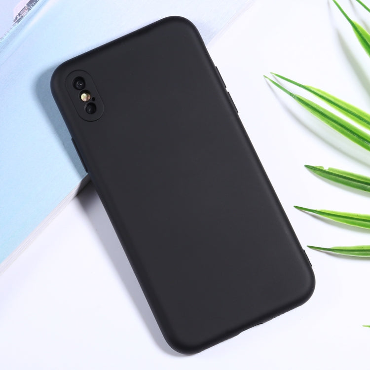 For iPhone XR Silicone Camera Precision Hole Phone Protective Case