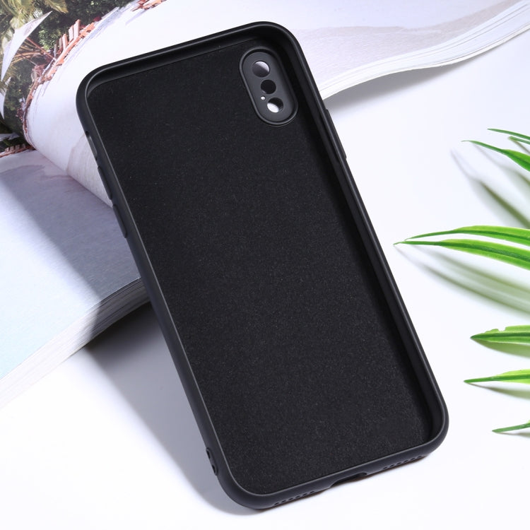 For iPhone XR Silicone Camera Precision Hole Phone Protective Case