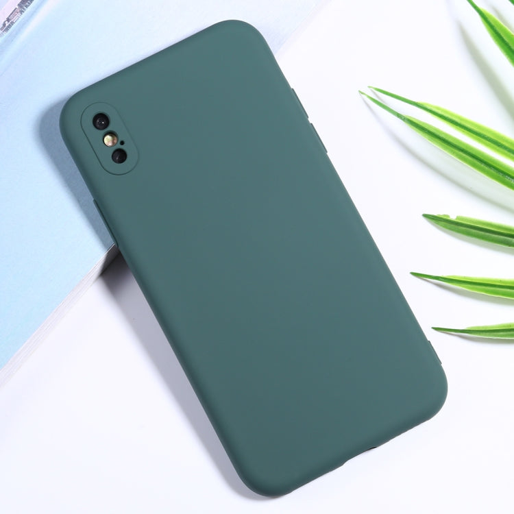 For iPhone XR Silicone Camera Precision Hole Phone Protective Case