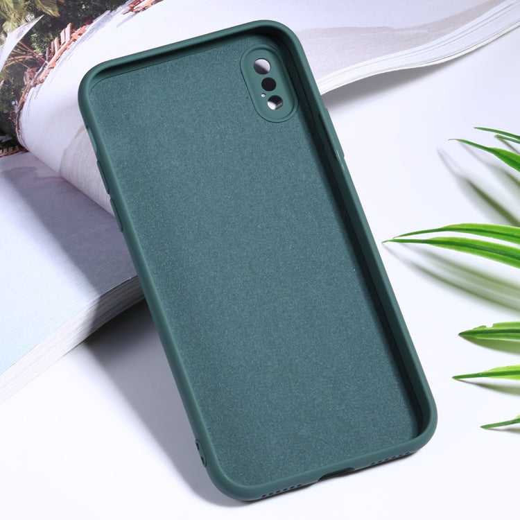 For iPhone XR Silicone Camera Precision Hole Phone Protective Case
