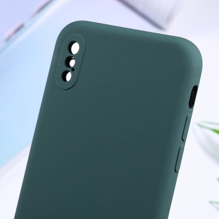 For iPhone XR Silicone Camera Precision Hole Phone Protective Case