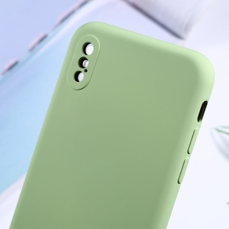For iPhone XR Silicone Camera Precision Hole Phone Protective Case