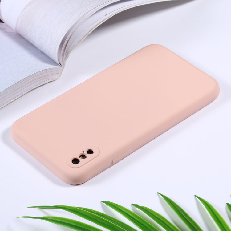 For iPhone XR Silicone Camera Precision Hole Phone Protective Case