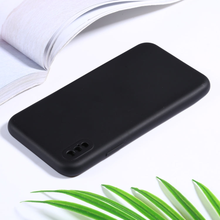 For iPhone XS Max Silicone Camera Precision Hole Phone Protective Case