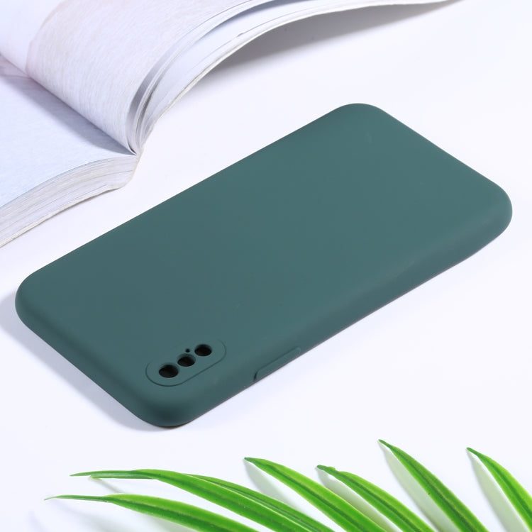 For iPhone XS Max Silicone Camera Precision Hole Phone Protective Case