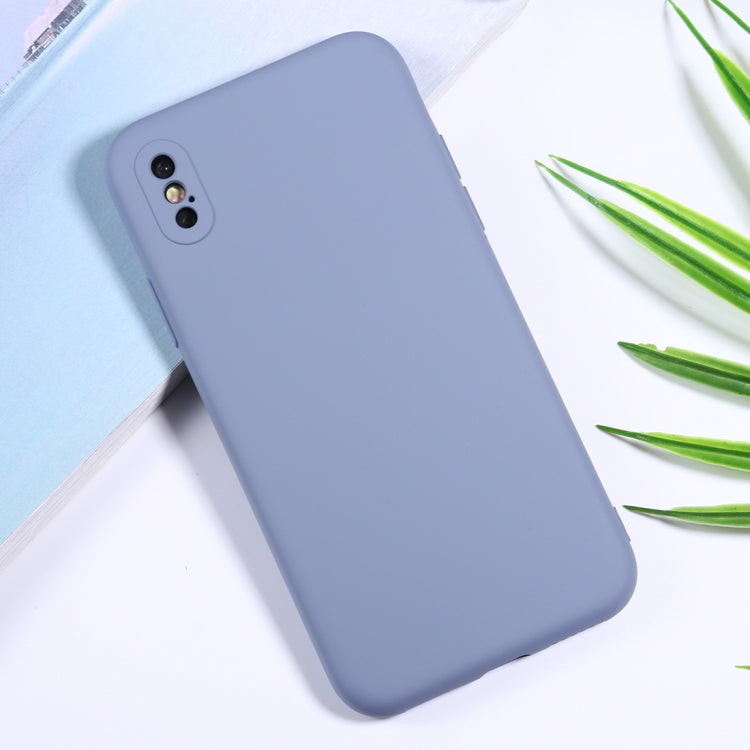 For iPhone XS Max Silicone Camera Precision Hole Phone Protective Case